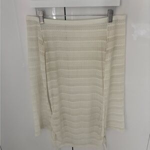 Cream Knit Bikini Cover up
